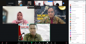 FH UBB Gelar Kuliah Tamu Daring Bahas Tantangan dan Keberlanjutan Usaha Pertambangan Pasca Problematika Korupsi Tata Niaga Timah